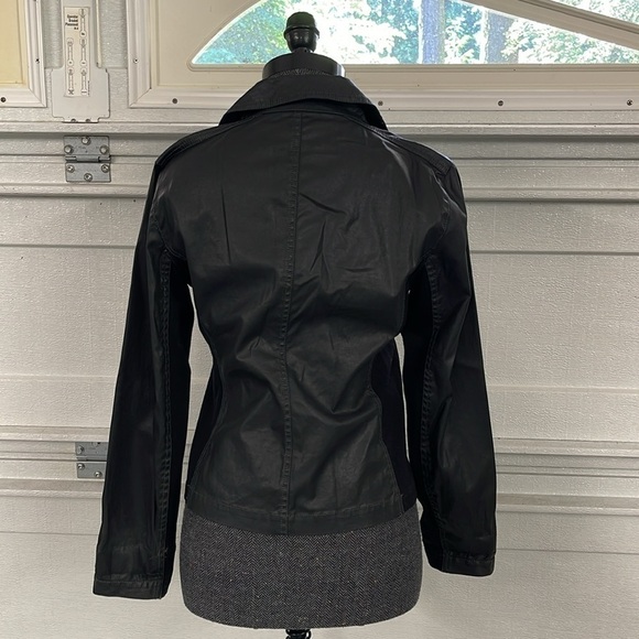 Eileen Fisher Vegan Leather Moto Jacket Small Petite - Picture 7 of 9